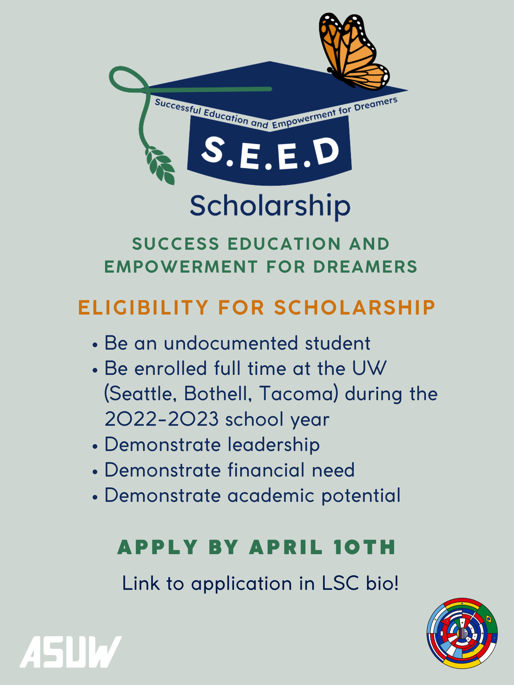 SEED Scholarship Opportunity Department of Political Science