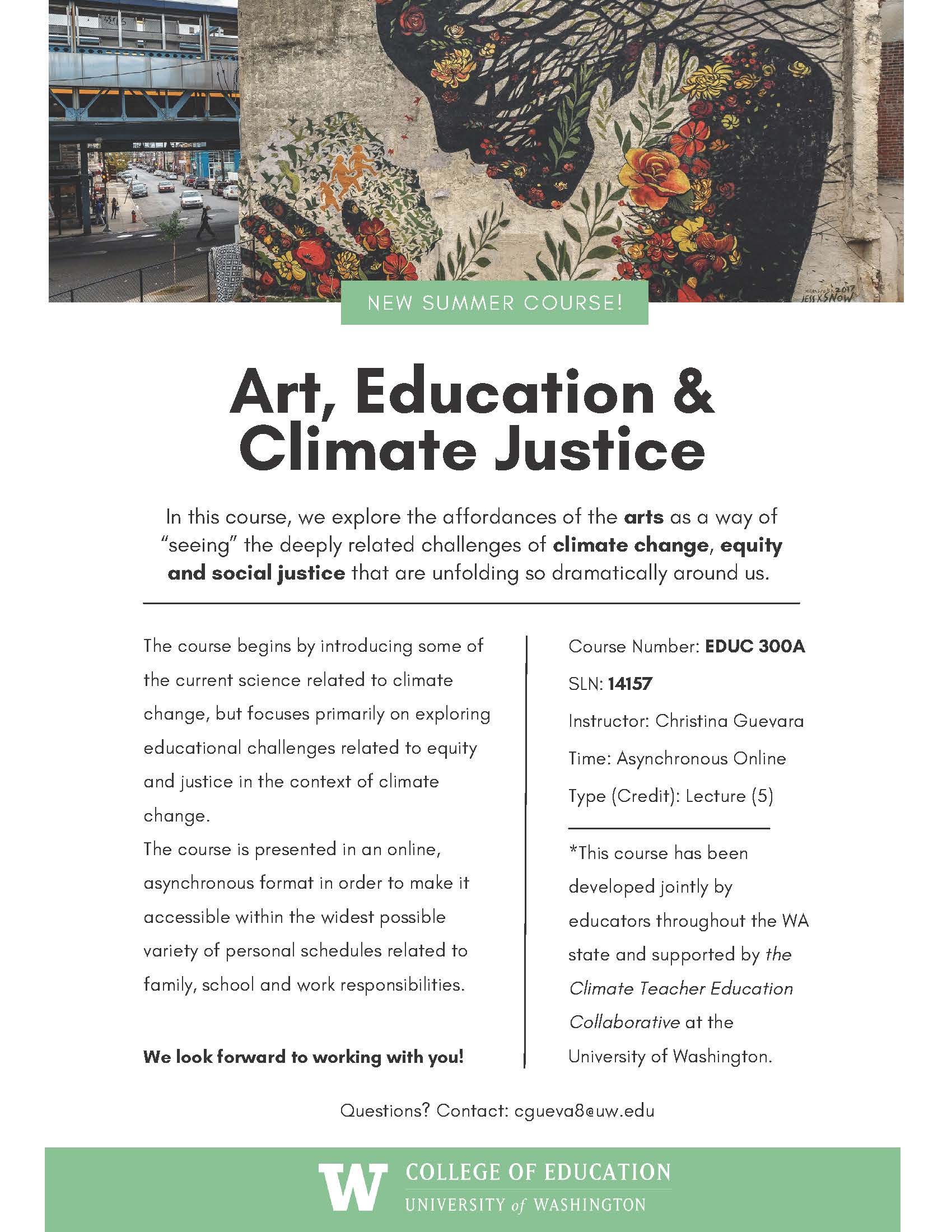 New education summer courseEDUC 300 Section A Art, Education