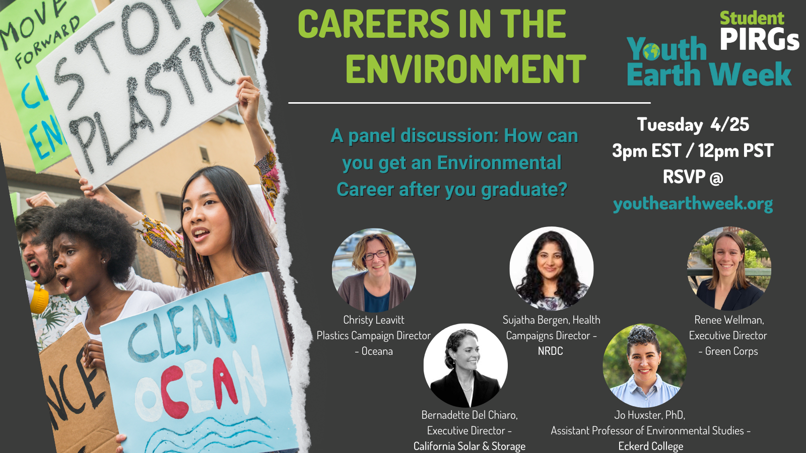 Youth Earth Week Careers in the Environment Panel (Twitter Post)