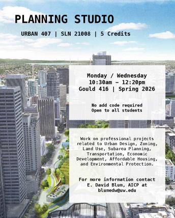 URBAN 407 flyer Spring 2026