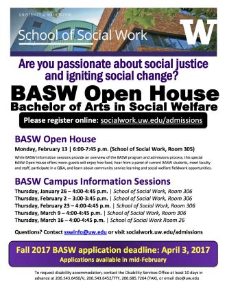 BASW Open House & Info Sessions