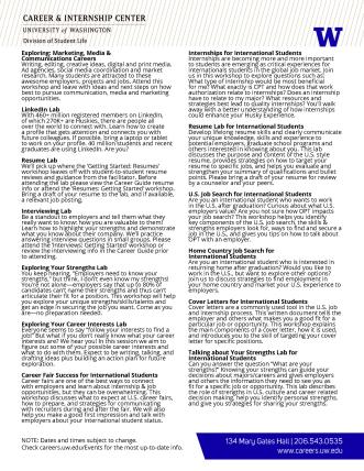 Career and Internship Center Workshops & Events Spring 2017 - Page 4