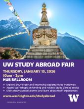 2026 Study Abroad Fair flyer