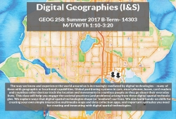 Geography 258: Digital Geographies - Summer course