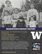 AES 370: Researching Indians' History - Course Flyer