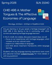CHID 496 Flyer