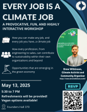 Every Job Is A Climate Job Flyer