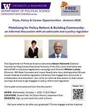 Pizza, Policy and Career Opportunities!