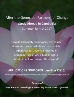 Cambodia Study Abroad Flyer
