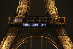 "Paris Climate 2015" - Eiffel Tower
