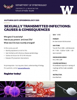 EPI 220 - Sexually Transmitted Infections: Causes & Consequences