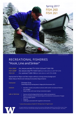 FISH 260 Course flyer Spring 2017
