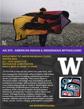 Flyer for American Indian and Indigenous Mythologies Class