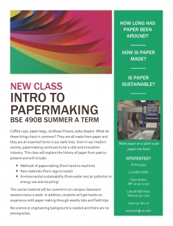 Intro to Papermaking Flyer - Summer 2017