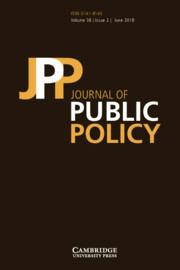 Journal of Public Policy cover
