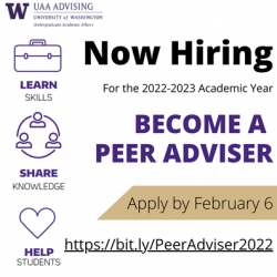 Peer Advising Application Poster