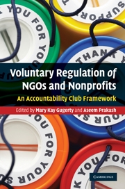 Voluntary Regulation of NGOs and Nonprofits book cover