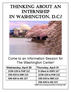 Washington Center Internship Program Information Session