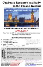UK & Ireland Scholarships Flyer