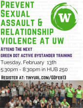 You're invited to join us for our upcoming Student Green Dot Training!