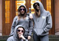 Pi Sigma Alpha members wearing logo sweatshirts