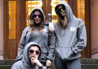 Pi Sigma Alpha members wearing logo sweatshirts