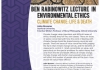 Flyer for Climate Change Lecture by John Broome 