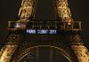 The agreement, reached Dec. 12 in Paris, establishes goals for reducing carbon emissions by 2020. "Paris Climate 2015" - Eiffel Tower