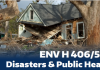 ENV H 406/506 - Disasters and Public Health - Course Flyer