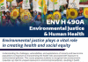 ENV H 490 A: Environmental Justice and Health - Course Flyer Autumn 2017