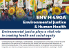 ENV H 490 A: Environmental Justice and Health - Course Flyer Autumn 2017