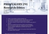 Phil/Values 291 - Research Ethics